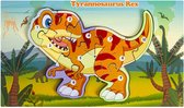 Houten Dinosaurus Puzzel - Tyrannosaurus Rex - Speelgoed