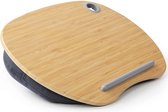 Laptopkussen voor bed met kabelgat & anti-slip strips voor max. 15,6 inch notebook, tablet