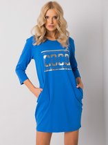 Marine blauwe jurk met zakken, Marseille L/XL