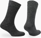 Norfolk - Noorse Klassieke Wollen Sokken - Dikke Zware Warme Sokken - 3 paar - Ragg - 35-38 - Zwart