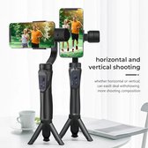 H2 3-Axis Handheld Gimbal met klem monteren en statief houder voor 4.7 - 5.5 inch voor smartphone + Mini Tripod Statief - handheld Gimbal - Smartphone Stabilizer / Stabilisator – HiCHiCO