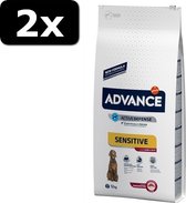 2x ADVANCE SENSITIVE LAMB&RICE 12KG