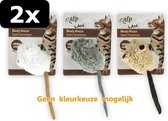 2x AFP WOOLY MOUSE GELUID+CATNIP ASS