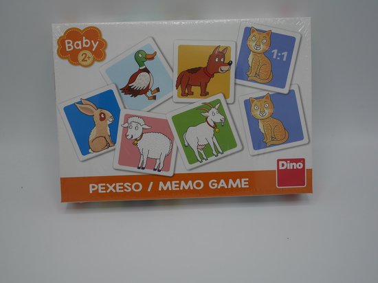 Afbeelding van het spel Dino Toys Memo spel met dieren kaarten.