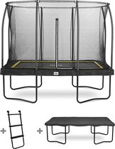 Salta Comfort Edition - Trampoline - Inclusief veiligheidsnet, ladder en afdekhoes - 305 x 214 cm - Zwart
