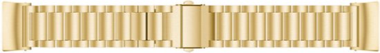 MY PROTECT® Bracelet en métal de Luxe pour bracelet de montre Fitbit Charge 3 / Charge 4 - Bracelet à Fitbit en acier inoxydable - Bracelet de montre en acier inoxydable - Or