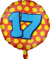 Paperdreams - Folieballon Happy Party 17 jaar (45 cm)