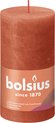 Bolsius Stompkaars Earthy Orange Ø68 mm - Hoogte 13 cm - Oranje - 60 Branduren