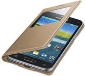 Samsung S View Cover Canvas voor Samsung Galaxy S5 Mini - Goud