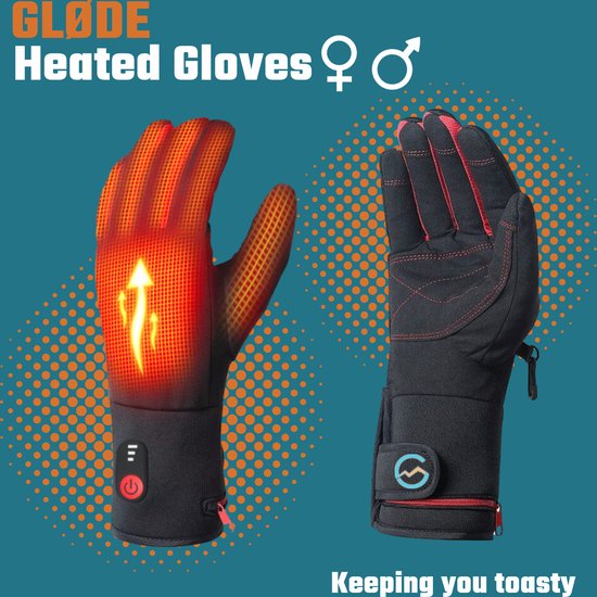 oog Verbaasd Laster Gløde elektrisch verwarmde handschoenen rood/zwart Maat S 3M Thinsulate |  bol.com