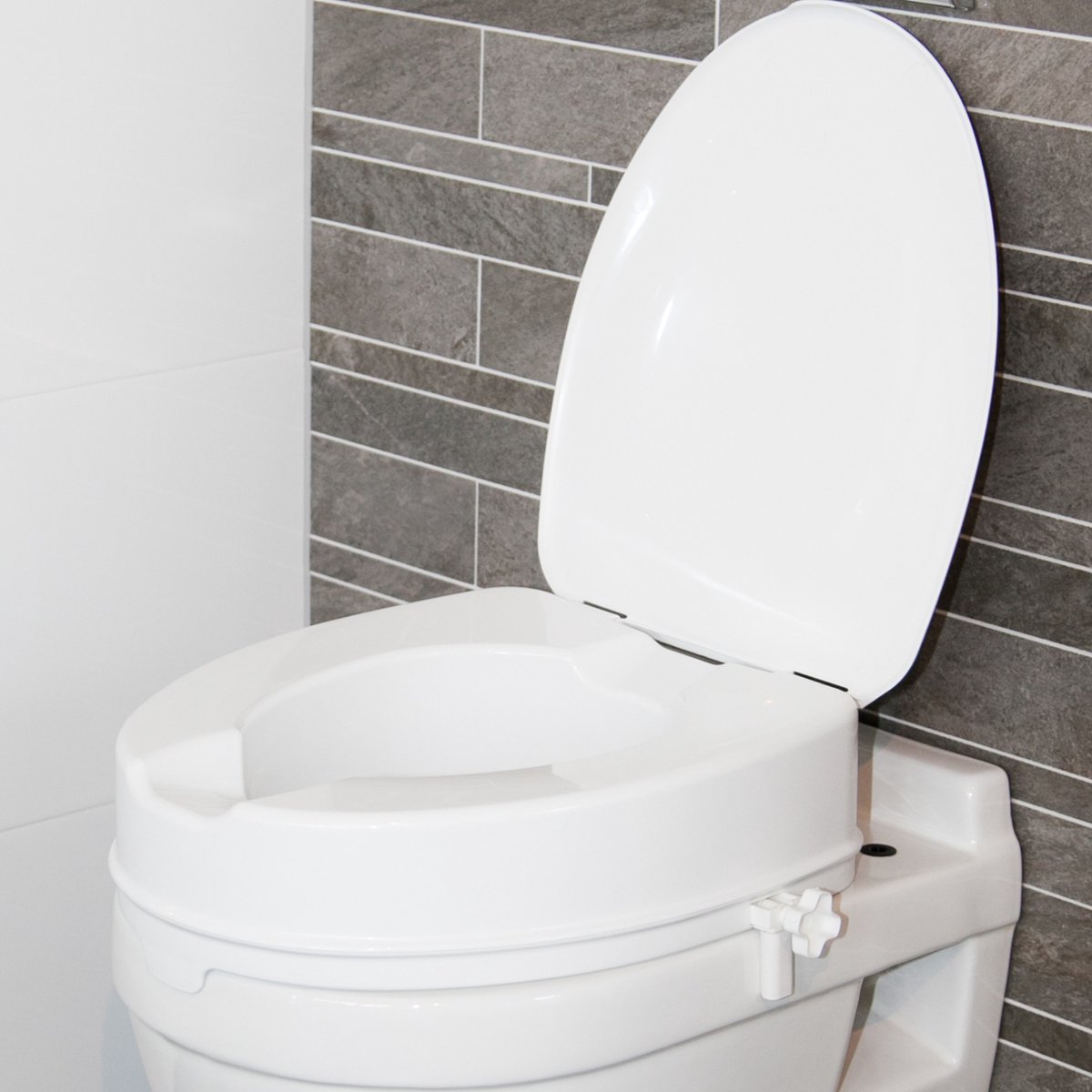 Goedkoopste Toiletverhoger - 10 cm met deksel - Atlantis