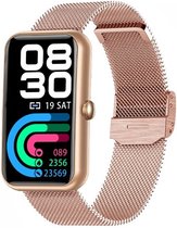 DrPhone Ai¹ Hydro – Smartwatch Aluminium – A-GPS - Stappenteller – Horloge – Waterdicht – IOS / Android - Vrouwen / Dames Horloge - Rose gold