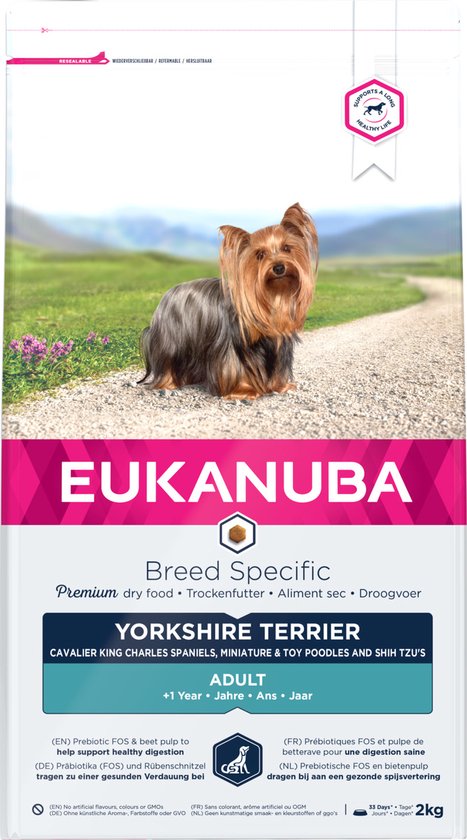 Eukanuba Yorkshire Terriër - Breed Specific - Hondenvoer - 2 kg