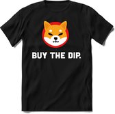 Buy the dip Shiba inu T-Shirt | Crypto ethereum kleding Kado Heren / Dames | Perfect cryptocurrency munt Cadeau shirt Maat S