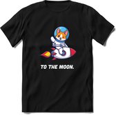 Astro Shiba inu T-Shirt | Crypto ethereum kleding Kado Heren / Dames | Perfect cryptocurrency munt Cadeau shirt Maat S