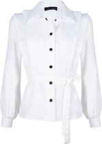 Lofty Manner Blouse Blouse Olga White Dames Maat - S