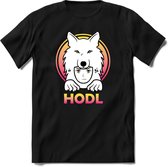 HODL Saitama T-Shirt | Saitama Inu Wolfpack Crypto Ethereum kleding Kado Heren / Dames | Perfect Cryptocurrency Munt Cadeau Shirt Maat M