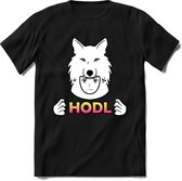 HODL Saitama T-Shirt | Saitama Inu Wolfpack Crypto Ethereum kleding Kado Heren / Dames | Perfect Cryptocurrency Munt Cadeau Shirt Maat S
