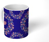Mok - Koffiemok - Rozen - Bloemen - Patroon - Mokken - 350 ML - Beker - Koffiemokken - Theemok
