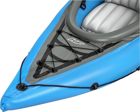 Bestway - Opblaasbare Kayak - Hydro-Force Cove Champion X2 - 2 Persoons - Inclusief Peddels, Stoelen, Handpomp en Vinnen