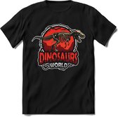 Dino Kinder T-Shirt Jongens / Meisjes  -  Leuk Dinosaurus Cadeau Shirt - grappige Spreuken, Zinnen en Teksten. Maat 134/140