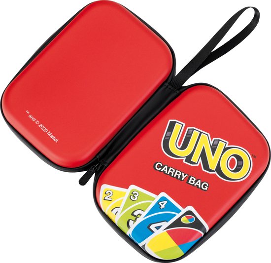 UNO-draagtas - voor speelkaarten voor onderweg - 11 cm x 3,5 cm x 15,5 cm