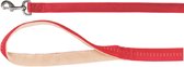 TRIXIE Softline Elegance Hondenriem / Hondenlijn - 11524 - Dubbel Nylon - L/XL - Lengte: 100 cm - Breedte: 25 mm - Rood / Beige