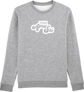 Team aprés ski Rustaagh sweater maat M - grijs - bedrukt - unisex -ski