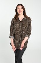 Cassis Blouse in viscose met dierenhuidprint Blouse in viscose met dierenhuidprint