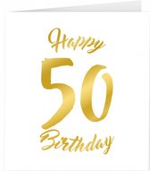 Gold White Cards 50 jaar