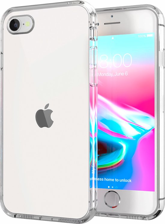 Doe het niet tijdelijk wildernis Apple iPhone 7/8/SE (2020)/(SE 2022) hoesje TPU/Siliconen Back Cover -  Transparant - | bol.com