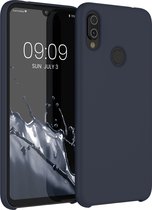 kwmobile telefoonhoesje geschikt voor Xiaomi Redmi Note 7 / Note 7 Pro - Hoesje met siliconen coating - Smartphone case in bosbesblauw