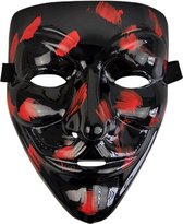 Face Mask – Anonymous Masker – Zwart met Bloed Vegen