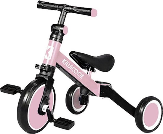 Magnificos - baby fiets –peuterfiets - kleuter fiets - baby driewieler - baby loopfiets - roze