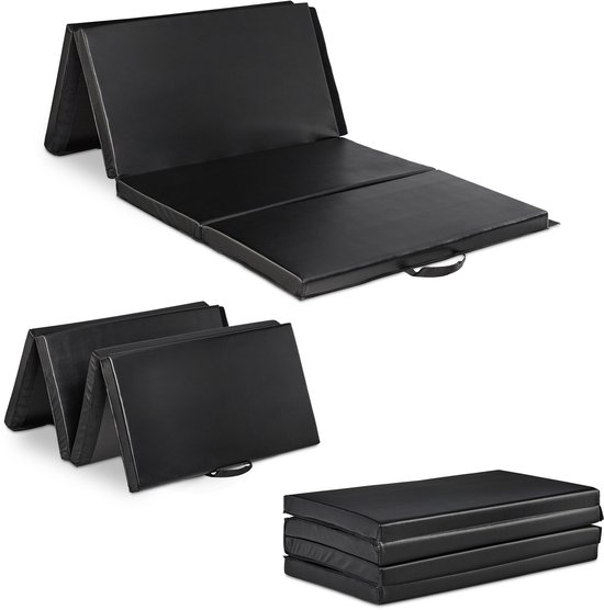 tectake® XXL Opvouwbare gymnastiekmat - Yogamat - Extra dik