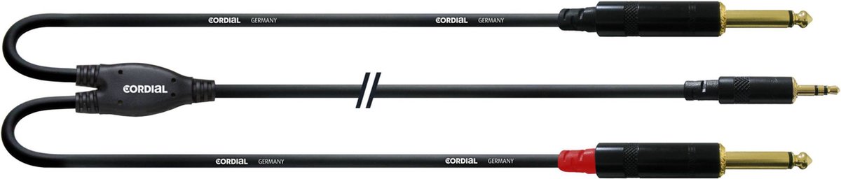 Cordial soundcard kabel jack 6m Y-Audio-kabel CFY 6 WPP - Insert kabel