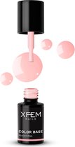 XFEM UV/LED Hybrid Gellak Base No.3 6ml. #Peachy Pink - roze - Glanzend - Top en/of basecoat