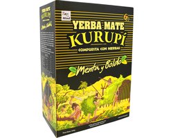 Yerba Mate Kurupí Menata Y Boldo (Pepermunt en Boldo bladeren) 500g