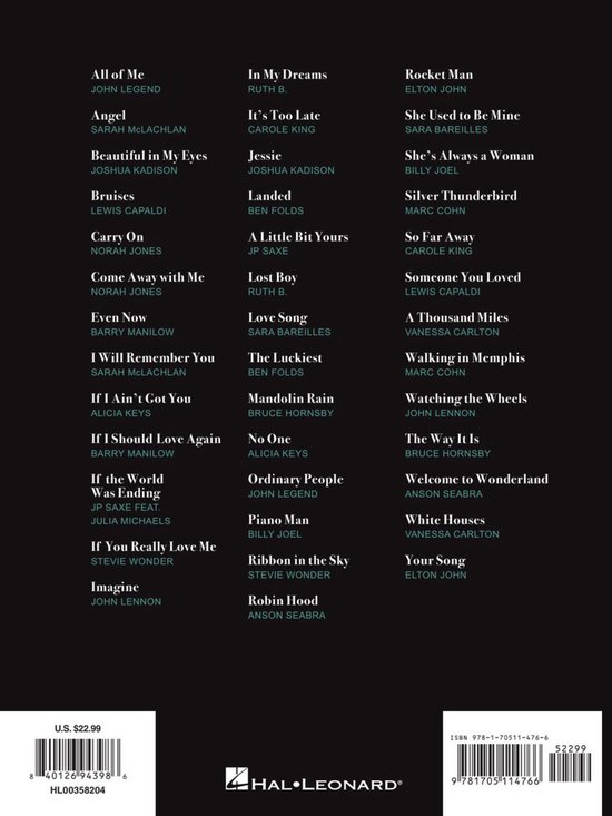 Piano Singer/Songwriters