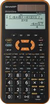 Sharp calculator - zwart-oranje - wetenschappelijk - write view - SH-ELW531XGYR
