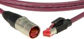 Klotz CAT-netwerkkabel, 3 m etherCON - RJ45, bordeauxviol. - Digitale interface kabels