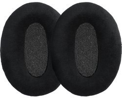 kwmobile 2x fluwelen oorkussens geschikt voor Sennheiser HD600 / HD650 / HD545 / HD580 koptelefoons - Kussens voor over-ear-koptelefoon in zwart
