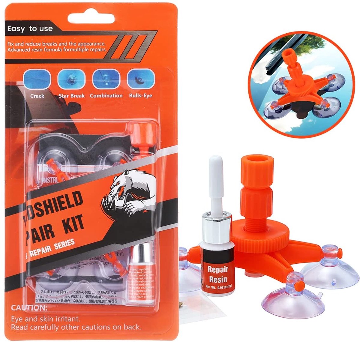 Autoruit reparatie set Raammechanismes Glas reparatie kit