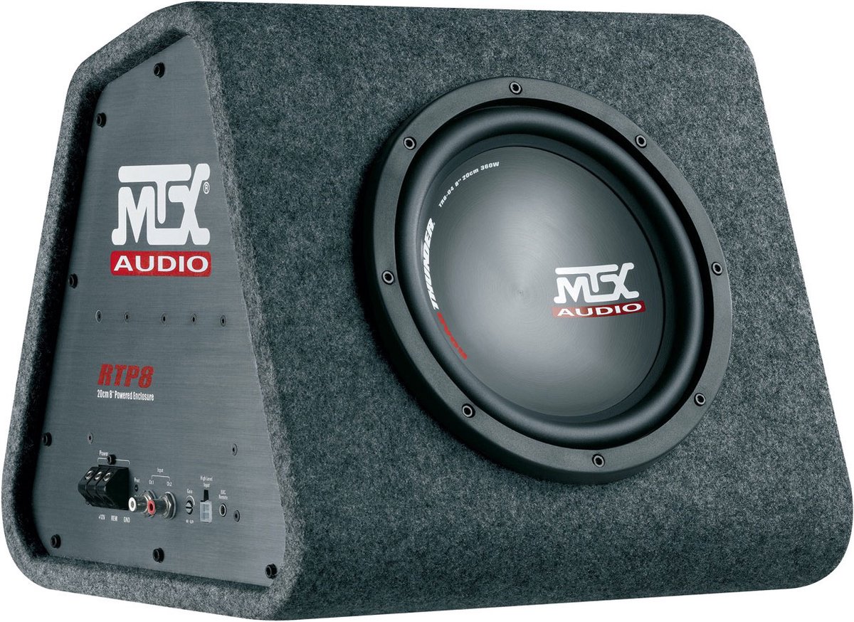 Caisson de basses de voiture MTX Audio RTP8 Roadthunder 8 pouces avec  amplificateur