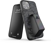 Coque adidas Grip Case Léopard PU et TPU Imprimé Léopard pour iPhone 12 Pro Max - Noir