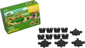 Criss Cross - 12 Brio Duplo Adapters - Treinbaanonderdelen - Houten Treinbaan - geschikt voor LEGO DUPLO©, HUBELINO, BioBuddi, Hape, BRIO©, IKEA