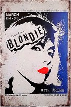 Signs-USA - Concert Sign - metaal - Blondie - San Francisco - 20 x 30 cm