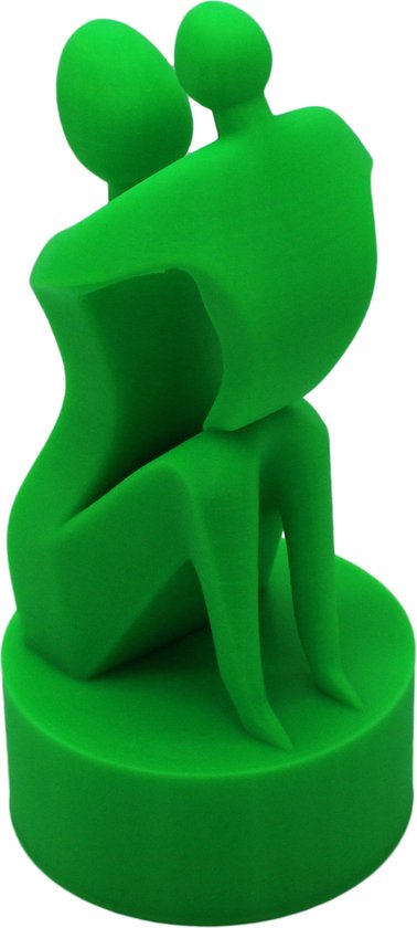 Moederdag | Kraamcadeau | Standbeeld 'Infinite Love' Groen | 17cm | Babyshower