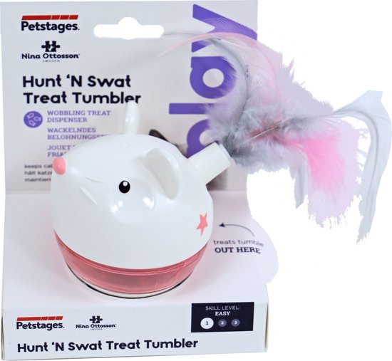 Nina Ottosson kattenspel Hunt 'n swat treat tumbler - 18 x 7 x 14,8cm
