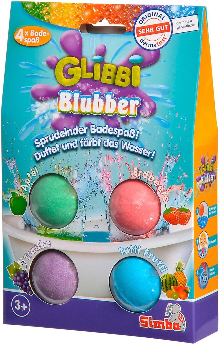 in - Blubber - getest bad Slijm dermatologisch vanaf voor Badspeelgoed - 3 bol Glibbi jaar | -